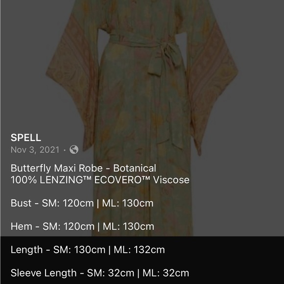 Spell Butterfly Maxi Robe - Picture 8 of 8